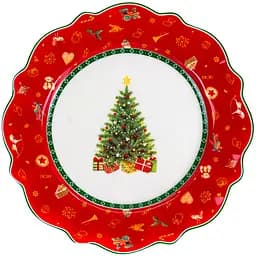 Тарелка Christmas Delight, 21 см, разноцветный (985-117)