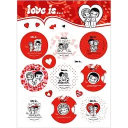 Наліпки Love is... Романтичні (700001)