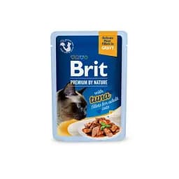 Корм вологий Brit Premium Delicate Fillets in Gravy Tuna для кішок філе в соусі тунець 85 г