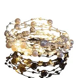 Гірлянда декоративна крапля Перлина white 20led з пультом