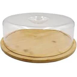 Бокс Eurogold харчовий круглий з кришкою бамбуковий 20х20х9.5см (2489)