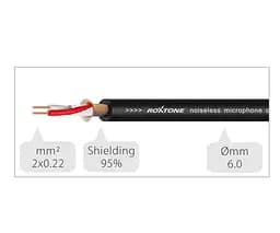 Мікрофонний кабель Jack 6.3 mono — XLR Female Roxtone SMX-J210-L3 3м - мініатюра 3