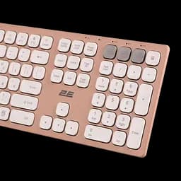 Клавіатура бездротова 2E KS270 EN/UKR Pink/White (2E-KS270WBPN_UA)