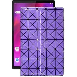 Чехол StatusCASE из экокожи для планшета Lenovo Tab K10 Фиолетовый ромб