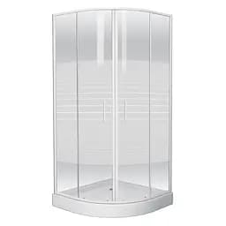 Душова кабіна Eger Tisza 90x90 скло Frizek 599-021-A, Білий, другий, білий - мініатюра 4