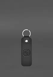 Кожаный брелок для Авто MG черный краст