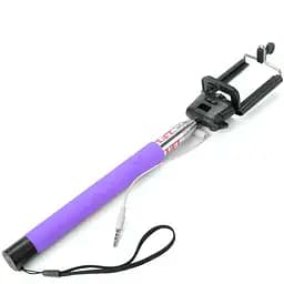 Монопод для селфі Smart селфі стик зі шнуром SS1 Purple