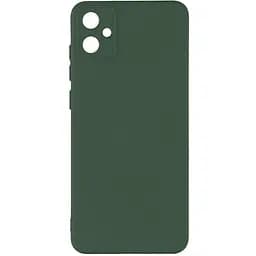 Чохол Silicone Cover з рамкою камери Samsung Galaxy A05 Dark Green