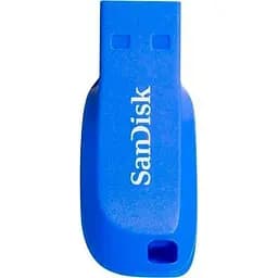 USB флеш накопичувач SanDisk 64GB Cruzer Blade Electric Blue USB 2.0 (SDCZ50C-064G-B35BE) - мініатюра 2