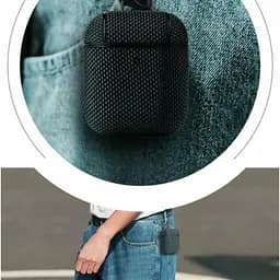 Чохол Primo Nylon для навушників AirPods (MMEF2) / AirPods 2 (MV7N2) Black - мініатюра 4