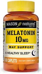Натуральная добавка Mason Natural Melatonin 10 mg, 60 каплет