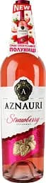 Вино Aznauri Strawberry рожеве солодке 0.75 л - мініатюра 6
