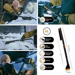 Щітка-скребок телескопічна Fiskars X-series XL 85–113 см (1078493) - мініатюра 4