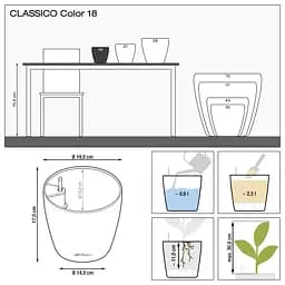 Вазон Lechuza Classico Color 18 мускат (13262) - мініатюра 4