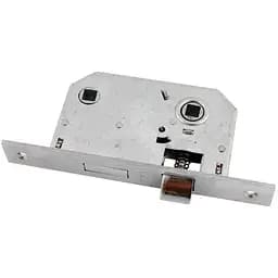 Замок врізний сувальдний дверний FZB 62 мм 10-10 CP (хром)