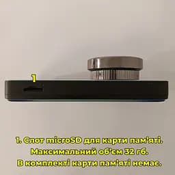 Відеореєстратор Дисплей 4.0 дюйма Dual Lens на 2 камери (спереду + ззаду) - мініатюра 6