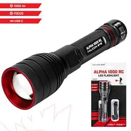 Ліхтар тактичний Falcon Eye Alpha 1000 RC (1000 Lm) Focus Rechargeable Type-C (FHH0122) - мініатюра 2