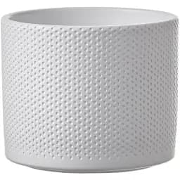 Кашпо Edelman Era pot round рельєфний 10 см біле (1096055)