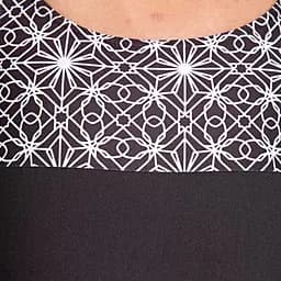 Купальник Zoggs Ceramics Hi Front X-Back 40 Чорний/Білий (1000-462333.CERA.32) - мініатюра 5