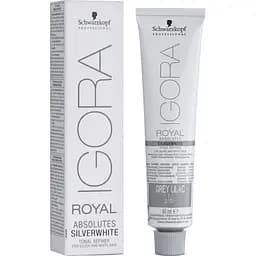 Перманентная краска для зрелых волос Schwarzkopf Professional Igora Royal Absolutes Silver Whites тон Slate Grey (серебро) 60 мл
