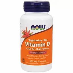 Вітамін D2 Now Foods 25 мкг 120 вегетаріанських капсул
