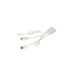 Перехідник HDMI M to VGA F (з кабелями аудіо і живлення від USB) ST-Lab (U-990 white) - мініатюра 5