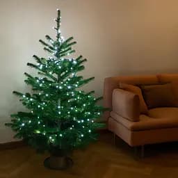 Новогодняя гирлянда комнатная нить GarlandoPro 10 м 120 LED черный провод Белый свет W120LED10MBW