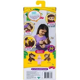 Інтерактивна іграшка Moose Little Live Pets Мавпеня Чікі Черрі коричнева (26765) - мініатюра 7