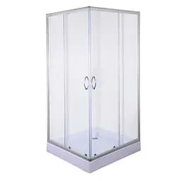 Душевая кабина Bravo Odra 100Т 000022688, прозрачная, хром матовый