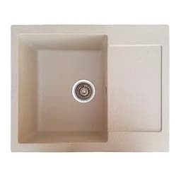 Кухонная мойка из искусственного камня прямоугольная WiZ №12 620х500 мм Бежевая