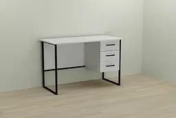 Комп'ютерний стіл Ferrum-decor Гаррі 75x120x60 чорний ДСП Білий 16мм (FRD-103531)