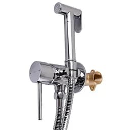 Змішувач гігієнічний TOPAZ LOFT TLF 32106-H39-C латунний моноблок для ванної з душовим шлангом і кріпленням - мініатюра 5