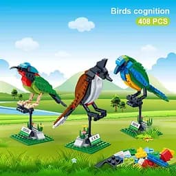 Конструктор 3 в 1 BanBao Птички, 408 элементов (5123)