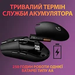 Миша бездротова Logitech G305 Lightspeed (910-005282, 910-005280) чорна - мініатюра 10