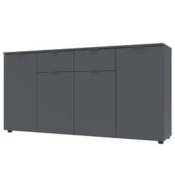 Комод Doros Рон 7 Графіт 4 фасади 2 шухляди 160х38х81 (44900236)