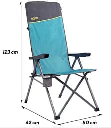 Крісло розкладне Uquip Justy XL Blue/Grey (244037) (DAS303232) - мініатюра 6