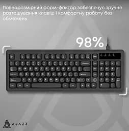 Клавиатура игровая проводная Ajazz AF-B-98 USB Black - мініатюра 6