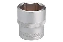 Головка торцева шестигранна Intertool 24мм x 1/2" матова - мініатюра 2