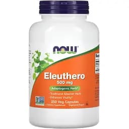Елеутерокок Now Foods Eleuthero 500 мг 250 капсул