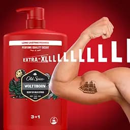 Гель для душу + шампунь Old Spice 3 в 1 Wolfthorn 1000 мл - мініатюра 8