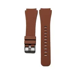 Силіконовий ремінець Watchbands для Samsung Gear S3 Samsung Galaxy Watch 46mm Silver - коричневий (WB001COFFE) - мініатюра 2