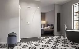 Душова стінка Radaway Essenza Pro White Walk-in 120x200 прозоре скло, білий (10103120-04-01) - мініатюра 3