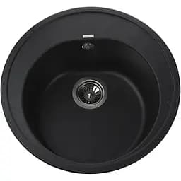 Гранітна мийка Globus Lux Martin чорний 510мм-А0002