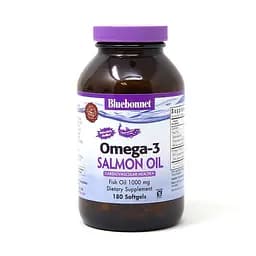 Жирные кислоты Bluebonnet Nutrition Natural Omega 3 Salmon Oil 180 капсул