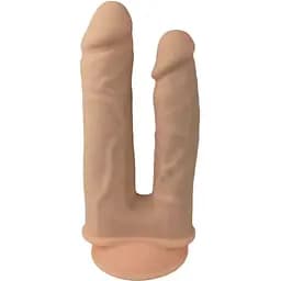 Фаллоимитатор двойной с вибрацией SilexD Double Gusto Flesh Motor (Model 1 Size 8&7)