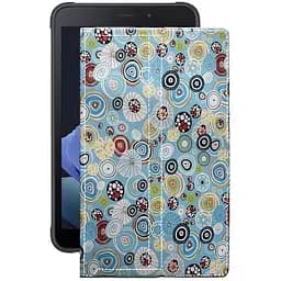 Чехол StatusCASE из экокожи для планшета Samsung Galaxy Tab Active 3 Круги-цветные
