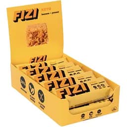 Протеиновые батончики Fizi Keto Protein Bar Banana + Peanut 450 г (10 шт. x 45 г) 