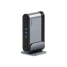 USB-хаб Baseus UnionJoy 17-Port Triple-Display Docking Station Space Grey（USB-C to HDMI4K@60Hz*2+DP4K@60Hz*1+USB3.0*3+USB-C3.0*2+USB2.0*2+PD*1+PC*1+ (B00532304811-00)