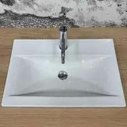 Умивальник VBI Fanusa 60 white врізний VBI-018064, Білий - мініатюра 3