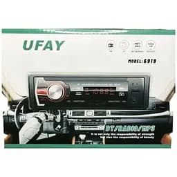 Автомагнітола RGB Technology UFAY 6919 Bluetooth 4x50W автомобільна магнітола чорна - мініатюра 2